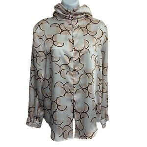 Zara Wrap Neck Satin Blouse Womens Size S
